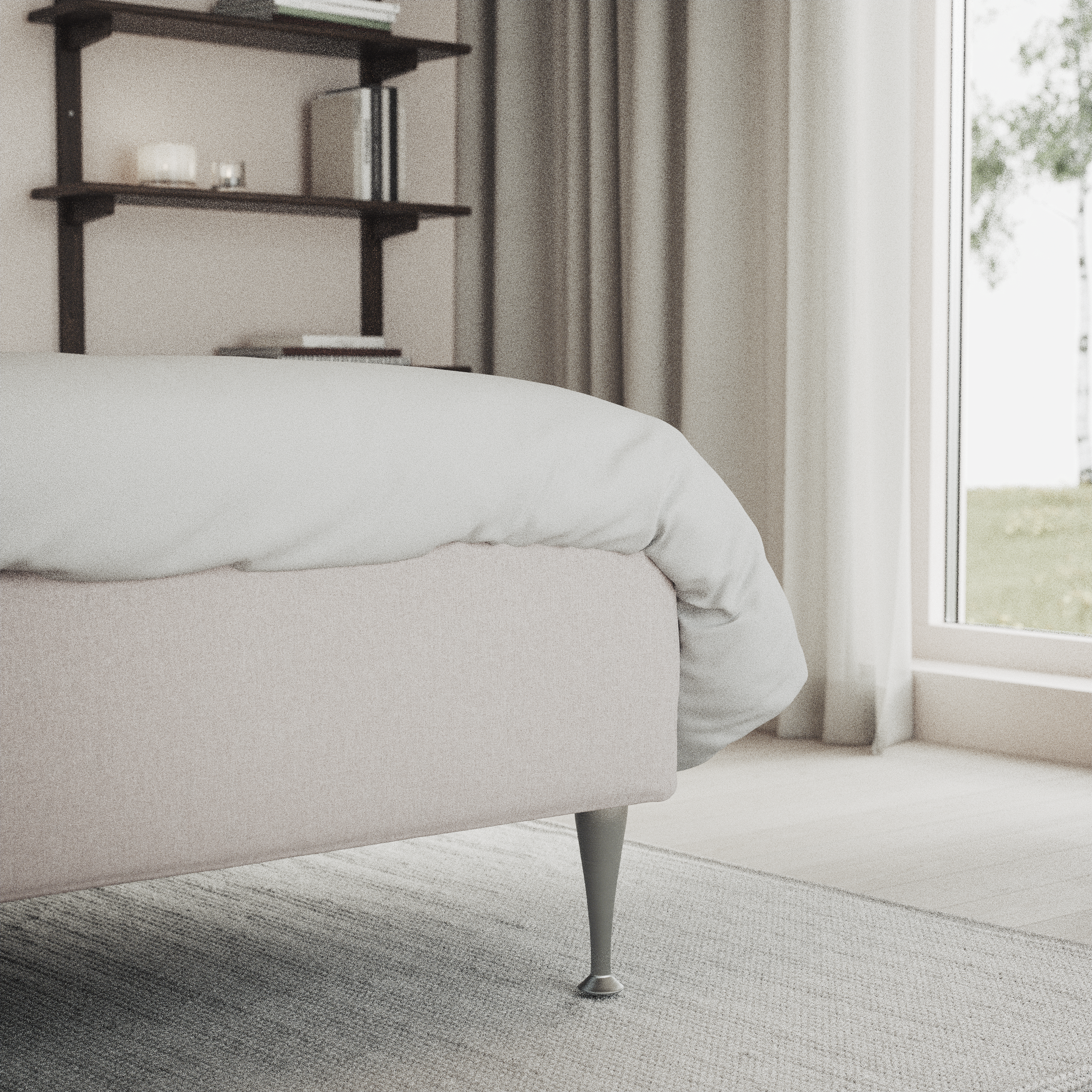 Delux Exclusive - Kontinentalsäng, enkelsäng 140 cm med bäddmadrass och sängben - inspiration
