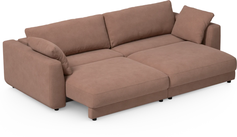 Amie - Bäddsoffa 4-sits - Rosa
