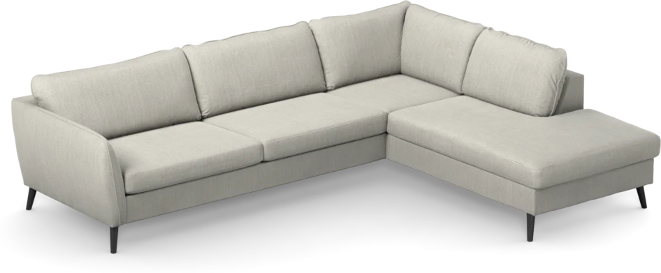 County - 2,5-sits soffa med divan höger - Grå