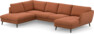 Madison Lux - 2-sits soffa med divan vänster och schäslong höger - Orange