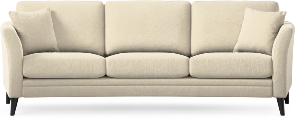 Eden - 3-sits soffa svängd - Beige