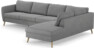 County - 3-sits soffa med divan höger - Grå