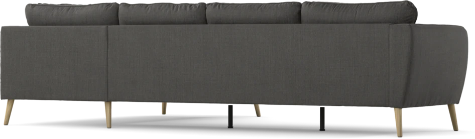 County - 3-sits soffa med divan höger - Grå