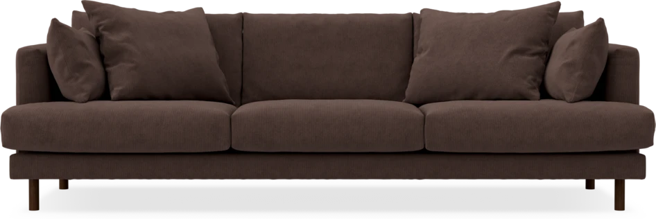 Harper - 4-sits soffa - Brun