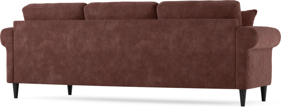 Eden - 3-sits soffa svängd - Röd