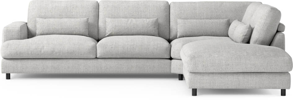 Noma - 3-sits soffa med divan höger - Grå