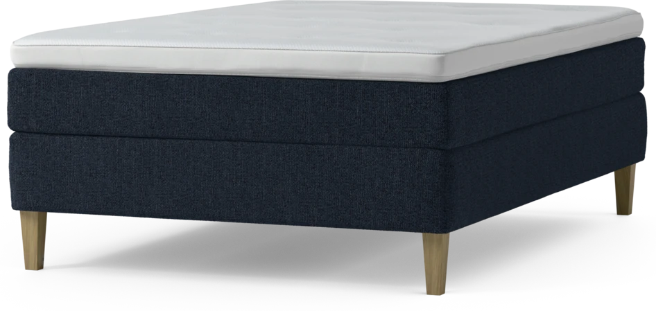 Delux Sense - Kontinentalsäng, enkelsäng 140 cm med bäddmadrass och sängben