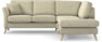 Eden - 2-sits soffa med divan - Beige