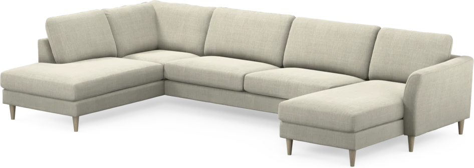 Bridge - 3-sits soffa med divan vänster och schäslong höger - Beige