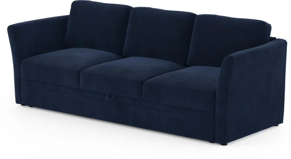 Öland - Bäddsoffa 3-sits, längsbäddad - Blå