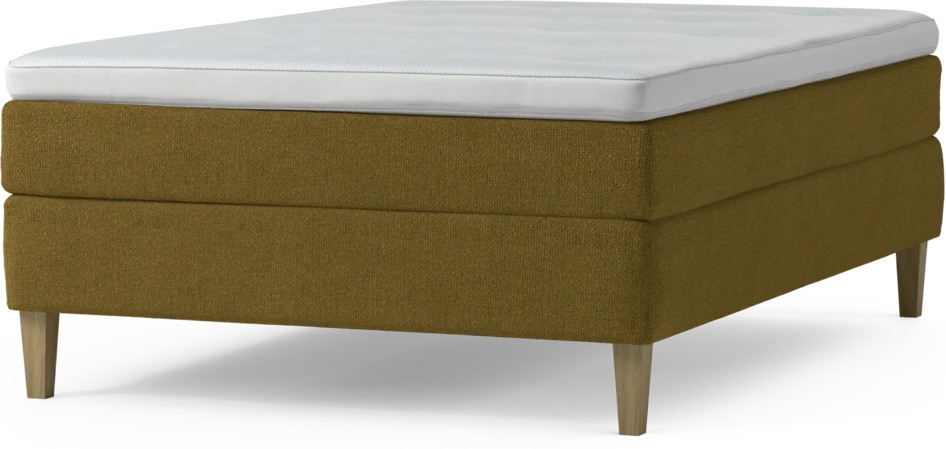 Delux Sense - Kontinentalsäng, enkelsäng 140 cm med bäddmadrass och sängben