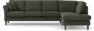 Eden - 3-sits soffa med divan - Grön