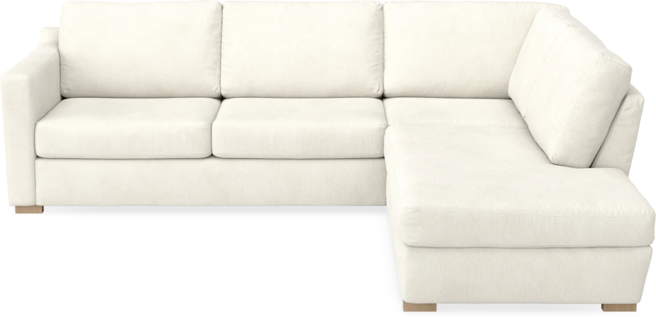 Friday - 2,5-sits soffa med divan höger - Vit
