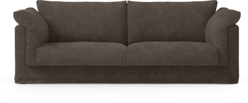 Cherrie - 3-sits soffa med kappa - Brun