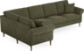 Eden - Hörnsoffa, 1+3-sits - Grön