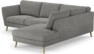 Madison - 2-sits soffa med divan höger - Grå
