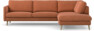 Madison Lux - 3-sits soffa med divan höger - Orange