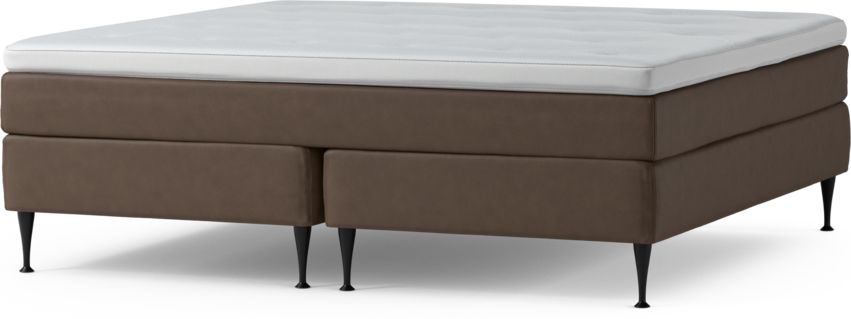 Delux Sense - Kontinentalsäng, dubbelsäng med bäddmadrass och sängben