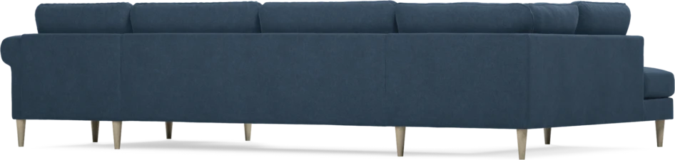 Bridge - 3-sits soffa med divan vänster och schäslong höger - Blå