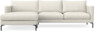 Impression Delux - 3-sits soffa med schäslong vänster - Vit