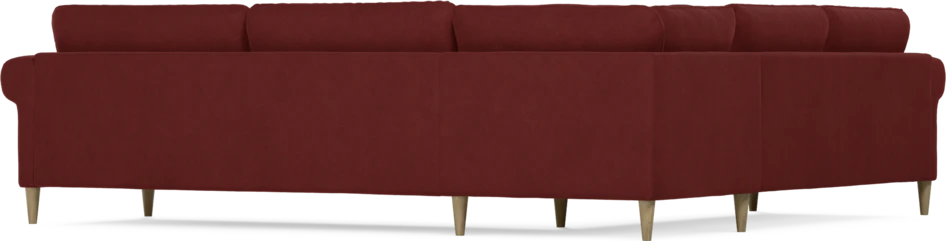 Bridge - Hörnsoffa, 2+3-sits - Röd