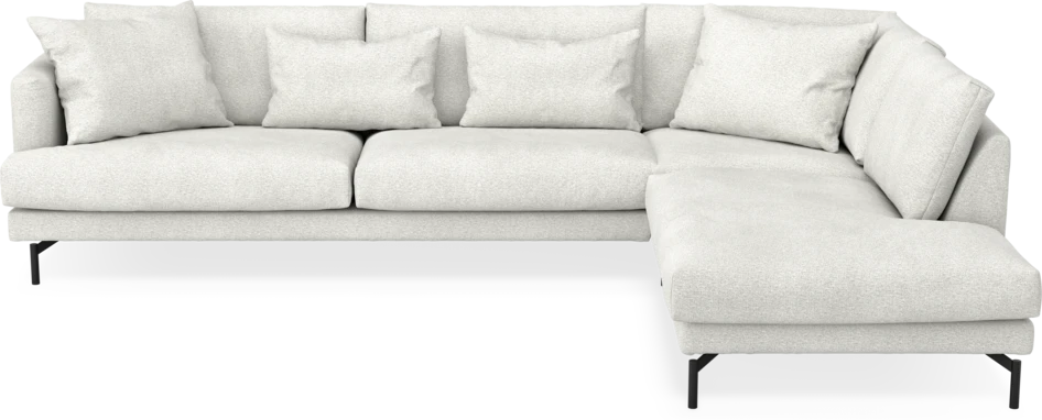 Harper - 3-sits soffa med divan höger - Vit
