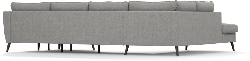 County - 3-sits soffa med divan vänster och schäslong höger - Grå