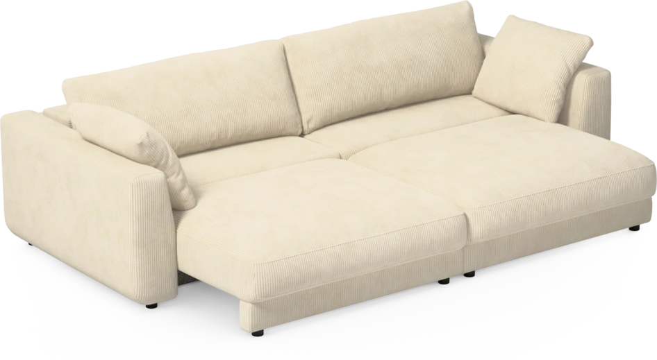Amie - Bäddsoffa 4-sits - Vit