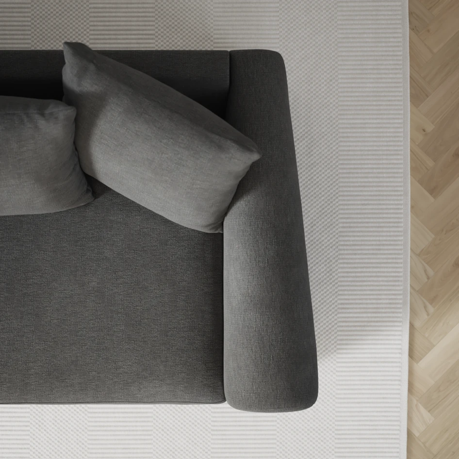 Town - 3-sits soffa med divan höger och schäslong vänster - Grå