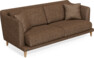 Macy Lux - 3-sits soffa - Brun