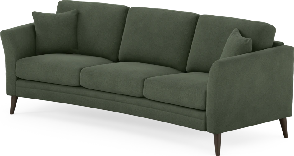 Eden - 3-sits soffa svängd - Grön