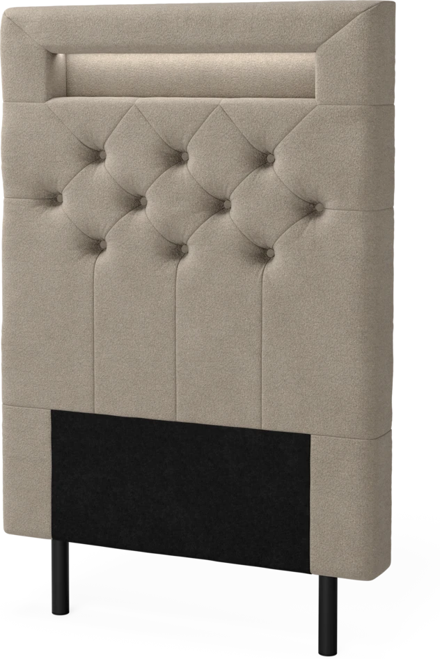 New York led - Sänggavel, 90-210 cm - Beige