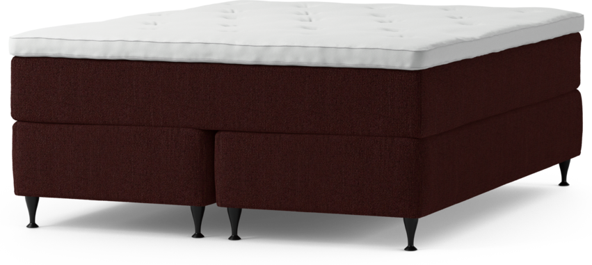 Delux Exclusive - Kontinentalsäng, dubbelsäng med bäddmadrass och sängben