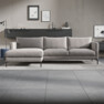 Impression Delux - 3-sits soffa med schäslong vänster - Grå