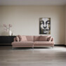 Harper - 4-sits med schäslong XL vänster - Rosa
