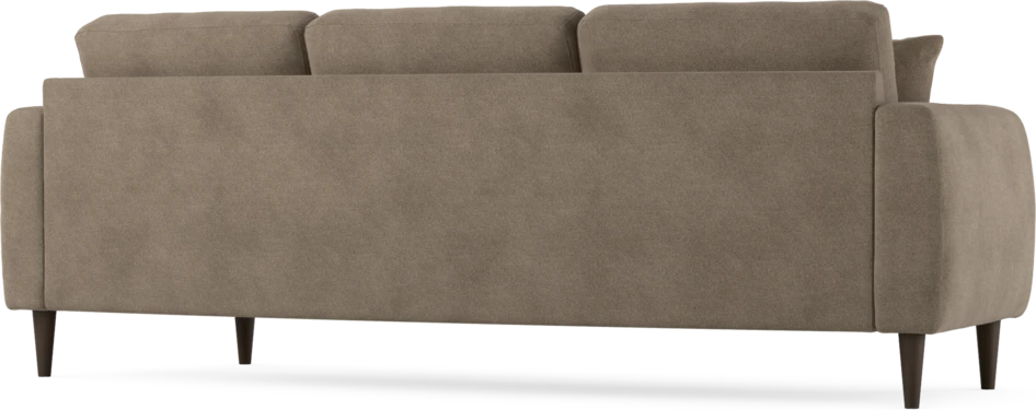 Eden - 3-sits soffa svängd - Brun