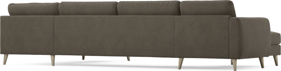 Bridge - 3-sits soffa med schäslong vänster och divan höger - Brun