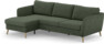 County - 3-sits soffa med flyttbar schäslong - Grön