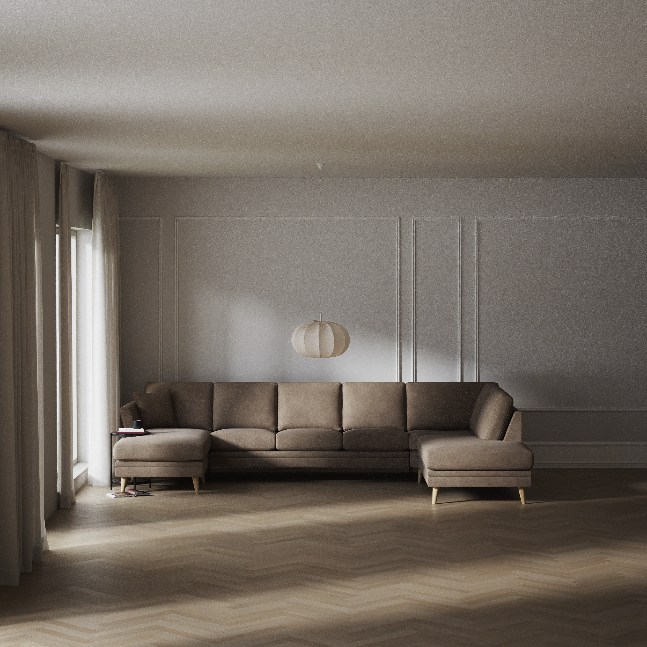 Eden - 3-sits soffa med schäslong vänster och divan höger - inspiration