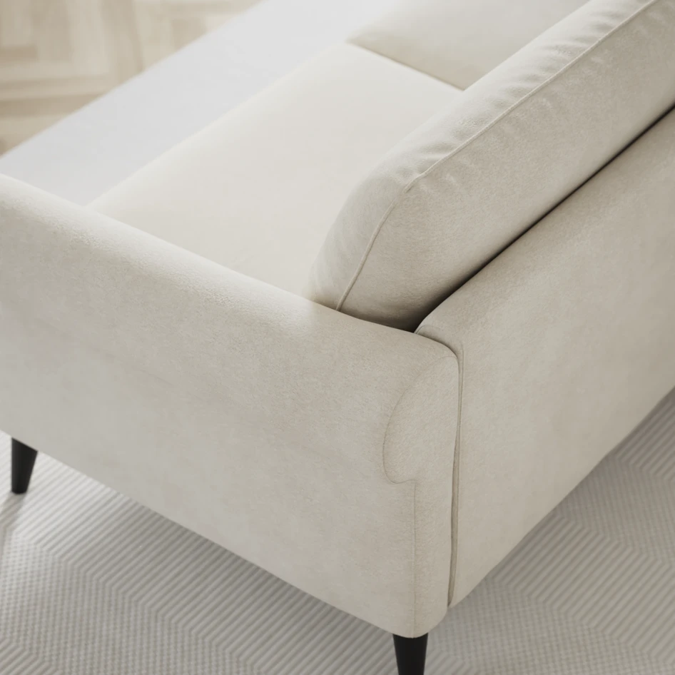 Bridge - 3-sits soffa med divan vänster och schäslong höger - Vit