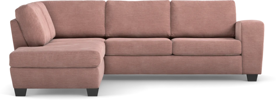 Friday - 2,5-sits soffa med divan vänster - Rosa