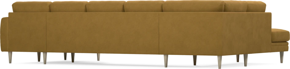 Eden - 3-sits soffa med divan vänster och schäslong höger - Gul