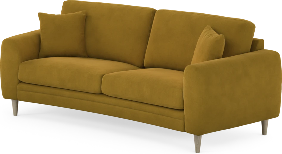 Eden - 2,5-sits soffa svängd - Gul