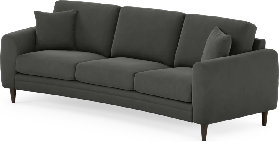 Eden - 3-sits soffa svängd - Grå