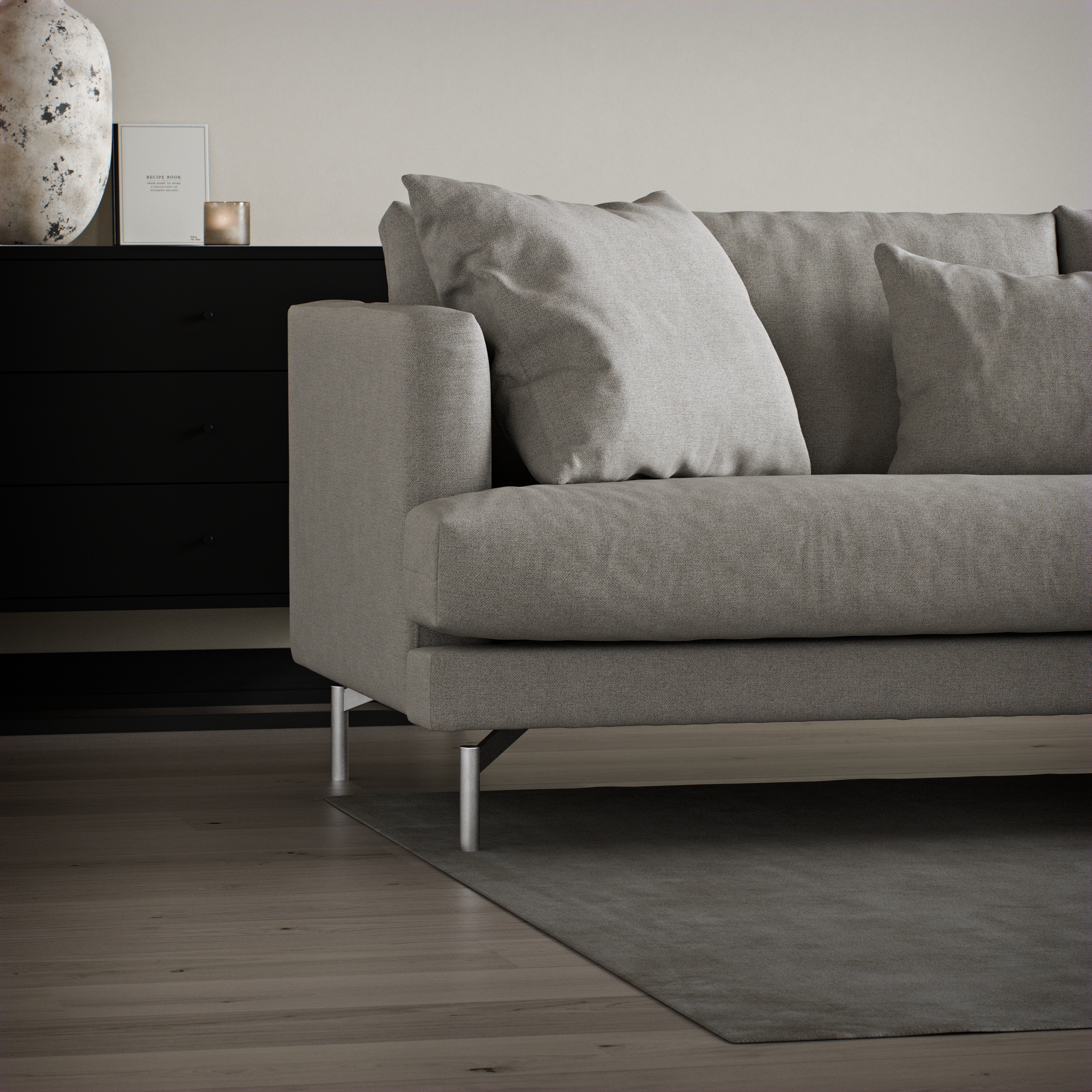 Harper - 3-sits soffa med divan höger - inspiration
