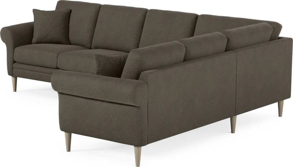 Eden - Hörnsoffa, 3+2-sits - Brun