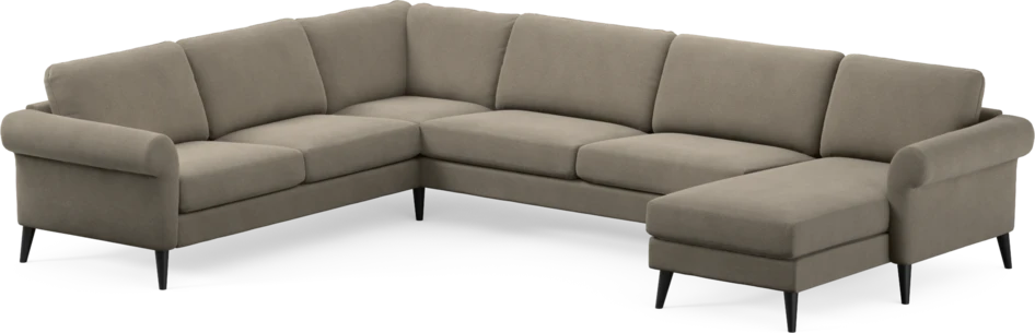 Bridge - Hörnsoffa, 2+3-sits med schäslong höger - Beige