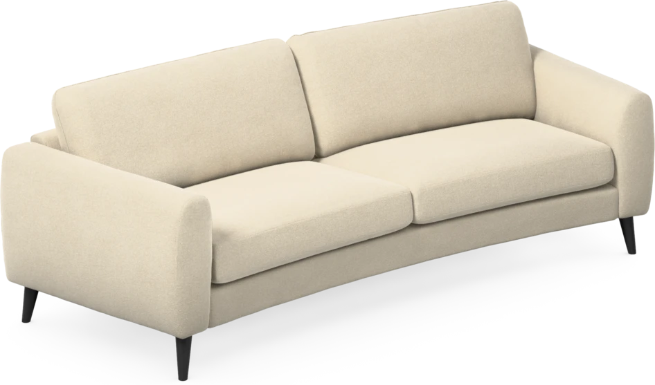 Bridge - 3-sits soffa svängd - Beige