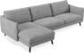 Madison Lux - 3-sits soffa med schäslong vänster - Vit