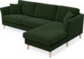 Eden - 2,5-sits soffa med schäslong - Grön